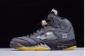 Off-White x Air Jordan 5 "Muslin" Black Brown CT8480-001