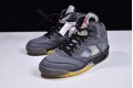 Off-White x Air Jordan 5 Muslin Black Brown CT8480-001