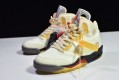 Off-White x Air Jordan 5 "Sail" White Yellow DH8565-100