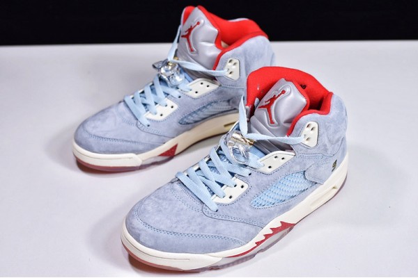 Trophy Room x Air Jordan 5 Retro Blue Red