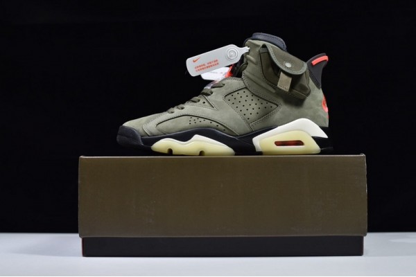 Travis Scott x Air Jordan 6 "Olive" Green Black CN1084-200