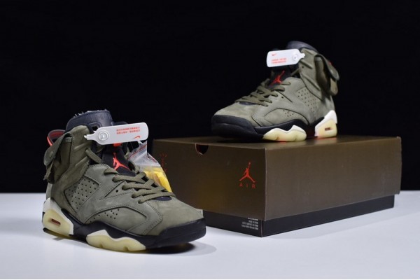 Travis Scott x Air Jordan 6 "Olive" Green Black CN1084-200