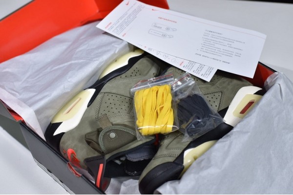 Travis Scott x Air Jordan 6 "Olive" Green Black CN1084-200