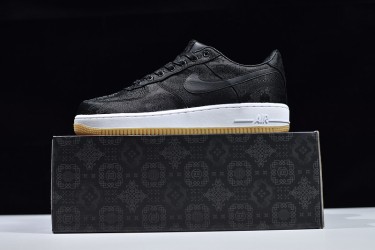 Clot x Nike Air Force 1 "Black Silk" Black White CZ3986-001