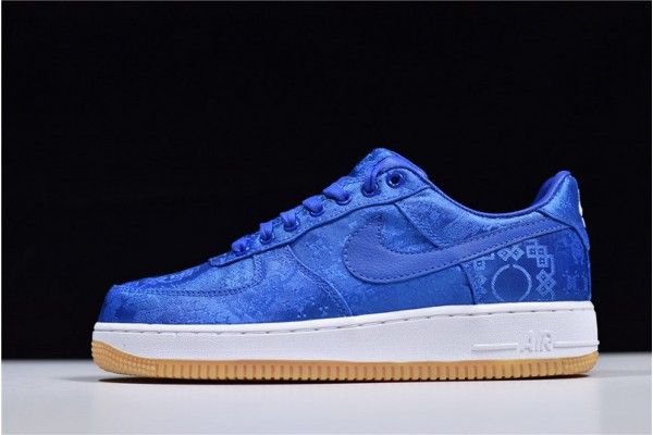 Clot x Nike Air Force 1 Black Silk Blue White CZ3986-001