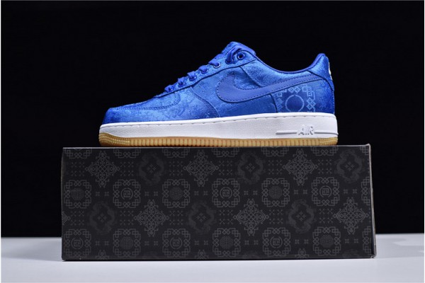 Clot x Nike Air Force 1 Black Silk Blue White CZ3986-001