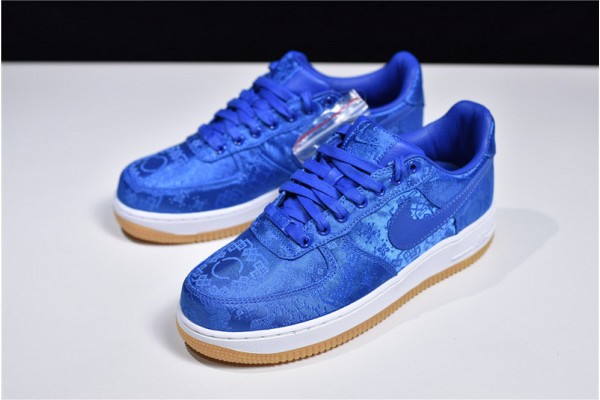 Clot x Nike Air Force 1 Black Silk Blue White CZ3986-001