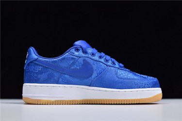 Clot x Nike Air Force 1 "Black Silk" Blue White CZ3986-001