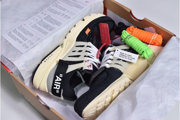 Off-White x Nike Air Presto 2.0 "Black" Black White AA3830-002