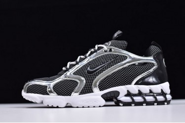 Stussy x Nike Air Zoom Spiridon Caged 2 Black Silver CU1854-001