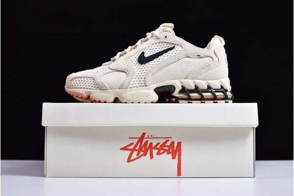 Stussy x Nike Air Zoom Spiridon Caged 2 White Black CQ5486-200