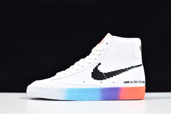 Nike Blazer Mid 77 Vintage Have A Good Game White Black Rainbow DC3280-101