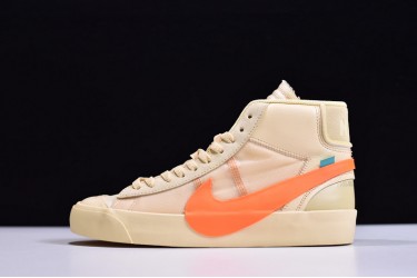 Off-White x Nike Blazer Mid "All Hallows Eve" Yellow Orange AA3832-700