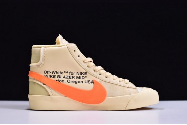 Off-White x Nike Blazer Mid "All Hallows Eve" Yellow Orange AA3832-700