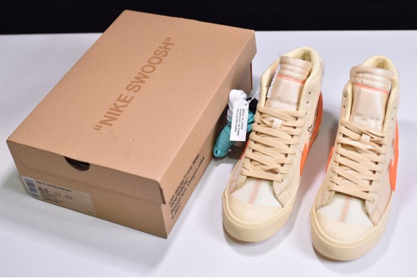 Off-White x Nike Blazer Mid All Hallows Eve Yellow Orange AA3832-700