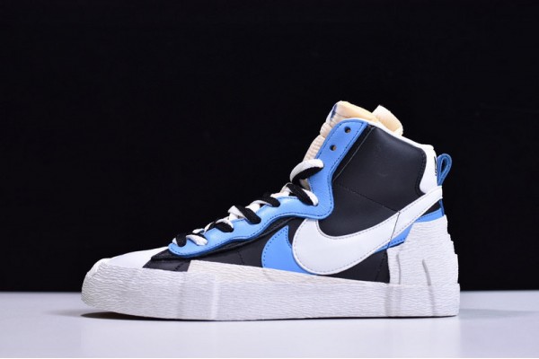 Sacai x Nike Blazer Mid University Blue Black Blue White BV0072-001