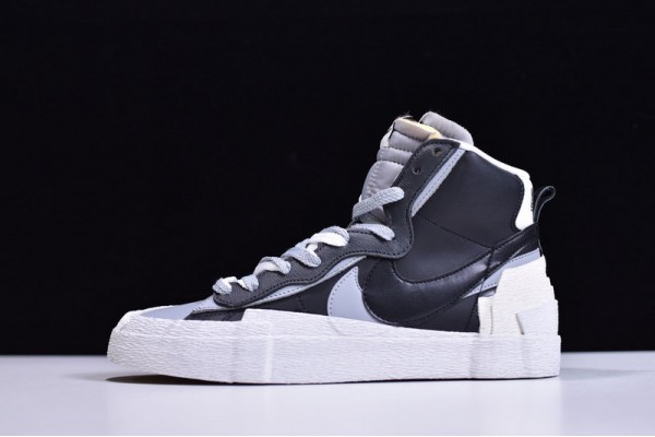 Sacai x Nike Blazer Mid Black Grey Black White BV0072-002