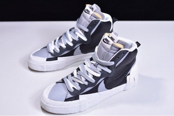 Sacai x Nike Blazer Mid Black Grey Black White BV0072-002