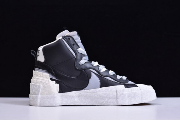 Sacai x Nike Blazer Mid Black Grey Black White BV0072-002