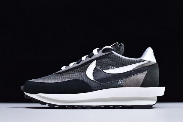 Sacai x Nike LVD Waffle Daybreak Dark Grey Black White BV0073-001