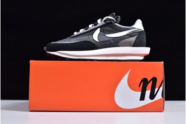 Sacai x Nike LVD Waffle Daybreak "Dark Grey" Black White BV0073-001