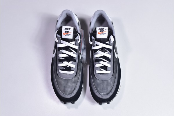 Sacai x Nike LVD Waffle Daybreak Dark Grey Black White BV0073-001