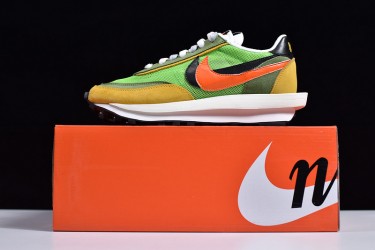 Sacai x Nike LVD Waffle Daybreak "Green Gusto" Green Yellow BV0073-300