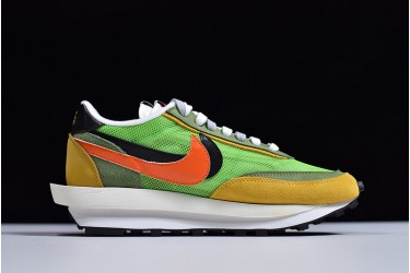 Sacai x Nike LVD Waffle Daybreak "Green Gusto" Green Yellow BV0073-300