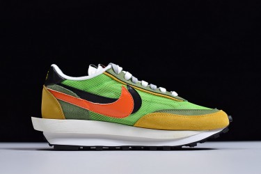 Sacai x Nike LVD Waffle Daybreak "Green Gusto" Green Yellow BV0073-300