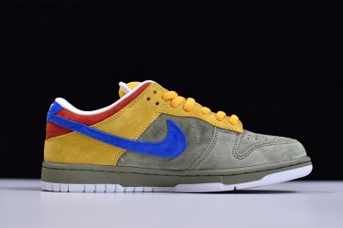 Nike SB Dunk Low "Puff N Stuff" Gray Yellow Blue 313170-341