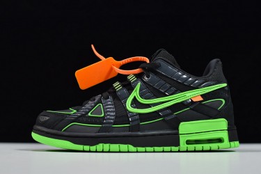 Off-White x Nike Air Rubber Dunk "Green Strike" Green Black CU6015-001