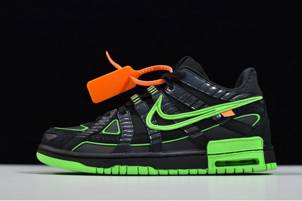 Off-White x Nike Air Rubber Dunk Green Strike Green Black CU6015-001