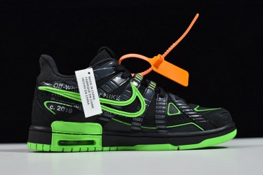 Off-White x Nike Air Rubber Dunk "Green Strike" Green Black CU6015-001