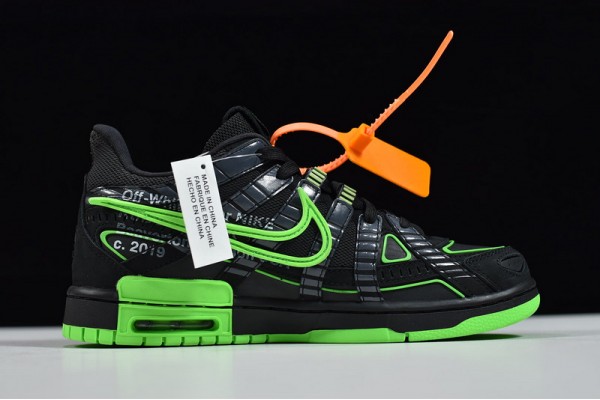 Off-White x Nike Air Rubber Dunk Green Strike Green Black CU6015-001