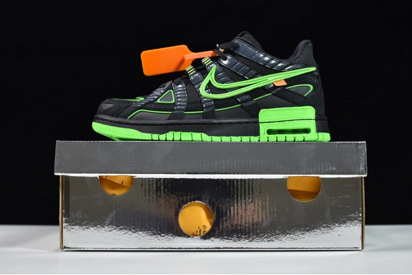 Off-White x Nike Air Rubber Dunk Green Strike Green Black CU6015-001