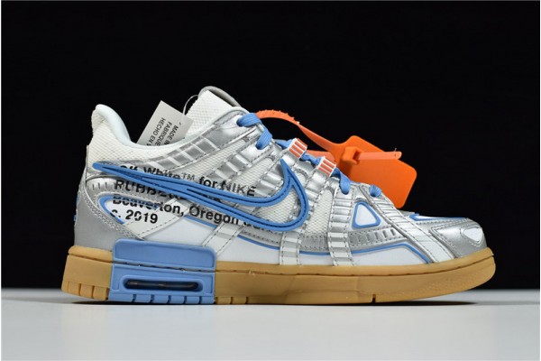 Off-White x Nike Air Rubber Dunk University Blue Gray Silver Blue CU6015-100