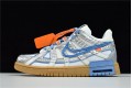 Off-White x Nike Air Rubber Dunk "University Blue" Gray Silver Blue CU6015-100