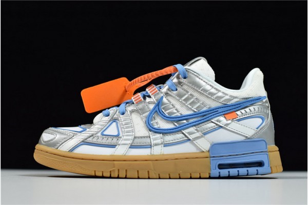 Off-White x Nike Air Rubber Dunk University Blue Gray Silver Blue CU6015-100