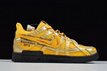 Off-White x Nike Air Rubber Dunk "University Gold" Gold Orange CU6015-700