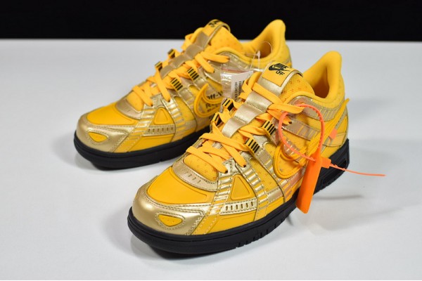 Off-White x Nike Air Rubber Dunk University Gold Gold Orange CU6015-700