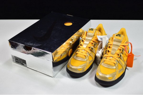 Off-White x Nike Air Rubber Dunk University Gold Gold Orange CU6015-700