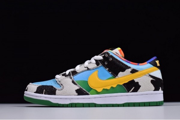 Ben Jerry x Nike SB Dunk Low Chunky Dunky Milk White Black Blue CU3244-100