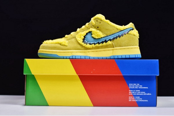 Grateful Dead x Nike SB Dunk Yellow Bear Yellow Blue CJ5378-700