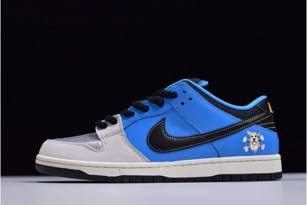 Instant Skateboards x Nike SB Dunk Low Blue Gray Black CZ5128-400