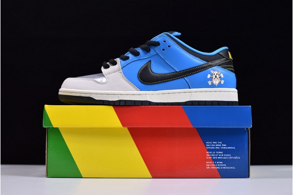 Instant Skateboards x Nike SB Dunk Low Blue Gray Black CZ5128-400