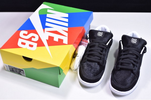 Medicom Toy x Nike SB Dunk Low BE Rbrick Black White CZ5127-001