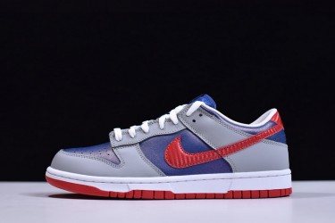 Nike SB Dunk Low "Samba" Laser Orange Gray Blue Red CZ2667-400