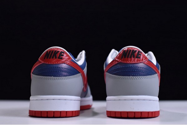 Nike SB Dunk Low Samba Laser Orange Gray Blue Red CZ2667-400