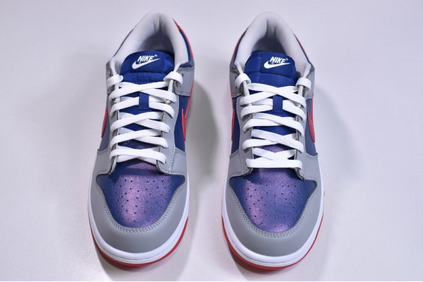 Nike SB Dunk Low Samba Laser Orange Gray Blue Red CZ2667-400