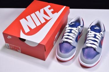 Nike SB Dunk Low "Samba" Laser Orange Gray Blue Red CZ2667-400